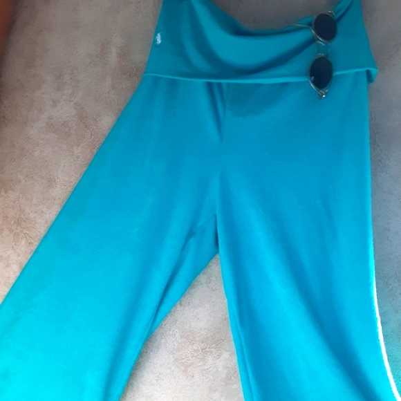 Ralph Lauren Wide Leg Pant Palazzo SPORTS FOLD Hi Lo Waist Size Medium - Picture 3 of 10